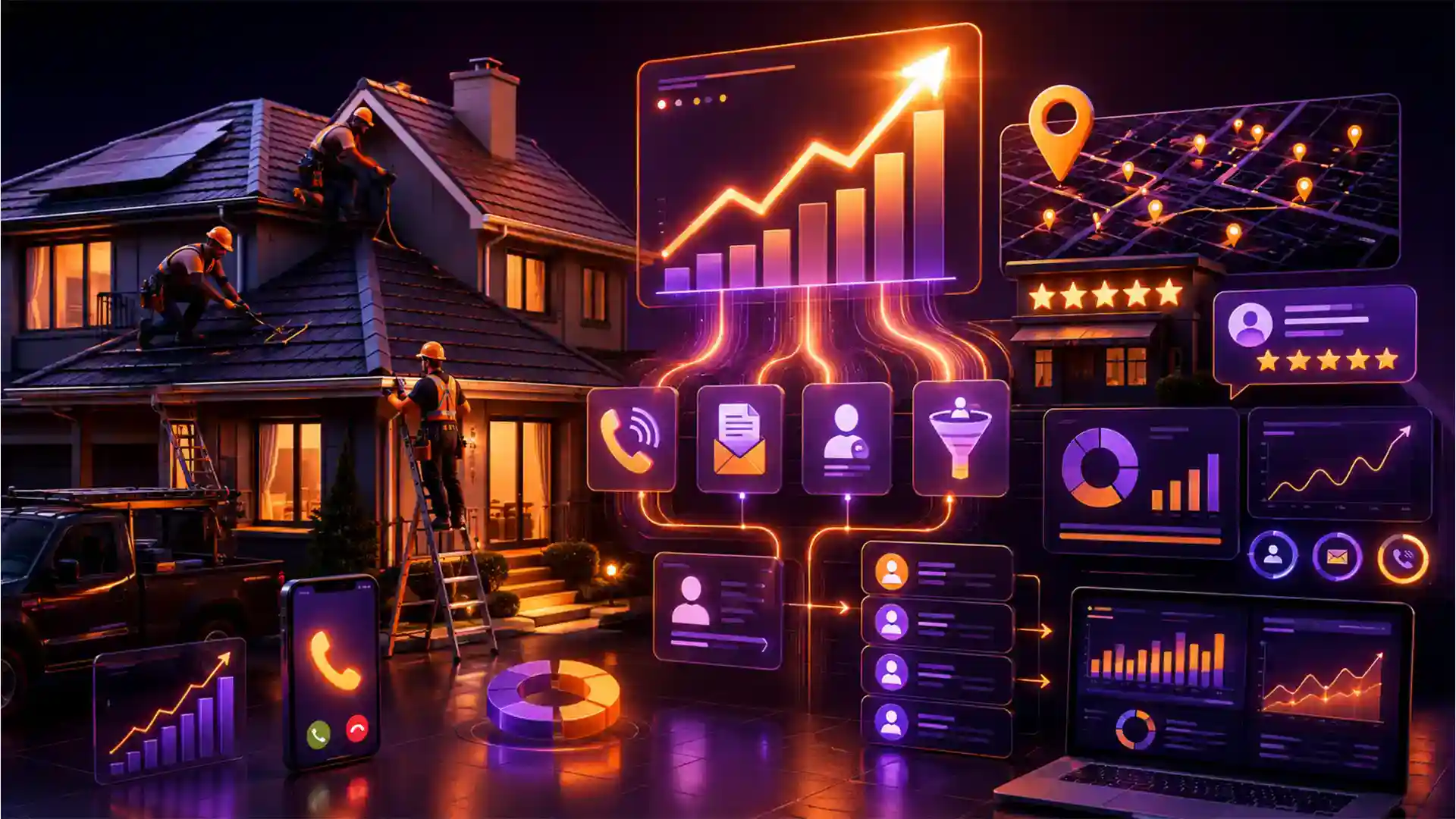 Brisbane roofing company website redesign showing faster load time and improved mobile lead form